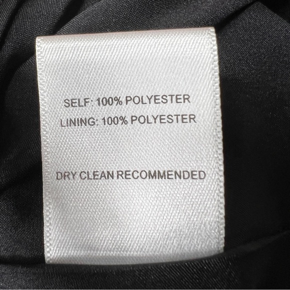 ANTHROPOLOGIE / ALI & JAY Black Ruffle Mini Metallic Polka Dot Dress - Sz S - Picture 12 of 14